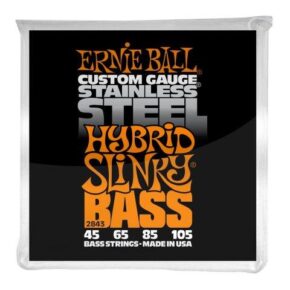 BASS GTR STR SET 45/105 HYBRID SLINKY ORANGE
