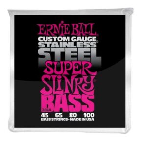 BASS GTR STR SET 45/100 SUPER SLINKY PINK