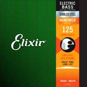 ELIXIR 13426 NANOWEB SINGLE STAINLESS STEEL BASS