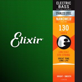 ELIXIR 13436 NANOWEB SINGLE STAINLESS STEEL BASS